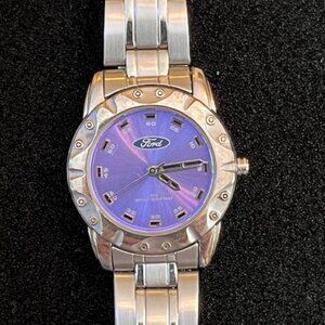 FORD MOTOR COMPANY | Women's Watch Stainless Steel Band-NEW Battery